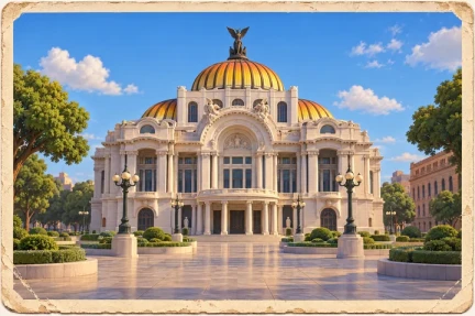 The Palacio de Bellas Artes, Mexico City