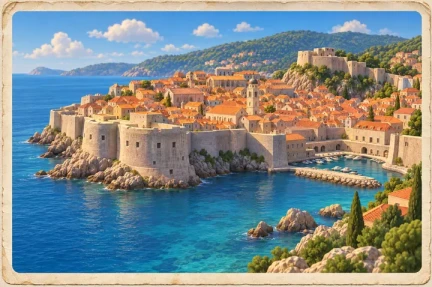 The walls of Dubrovnik
