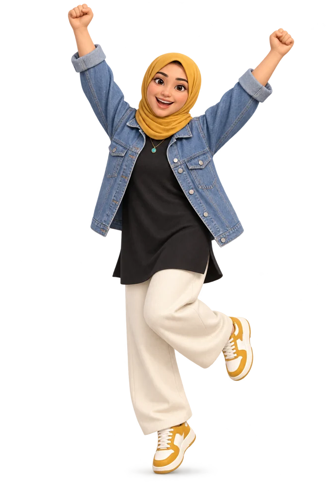 Fatemeh cheering